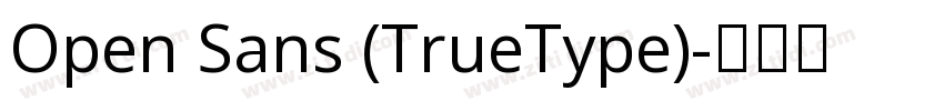 Open Sans (TrueType)字体转换